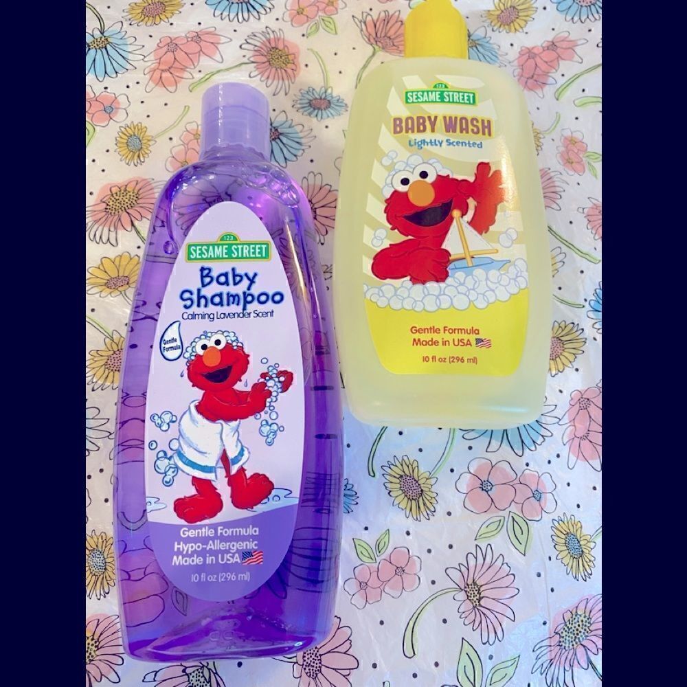 🛍Sasame Street Baby Wash & Baby Shampoo lightly Scented Calming Lavender Scent